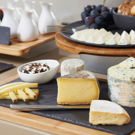 Блюдо прямоуг. «Базальт»; фарфор; H=3.5,L=40,B=25см