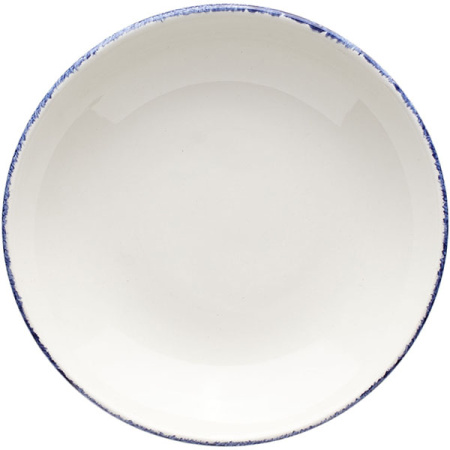 Салатник «Блю дэппл»; фарфор; D=13см; белый,синий