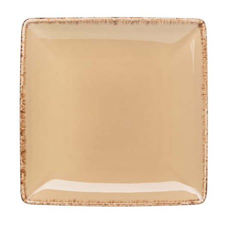 Блюдо квадр. «Террамеса вит»; фарфор; L=16.8,B=16.8см; бежев.