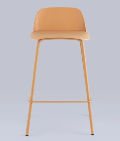 Стул полубарный Mist желтый