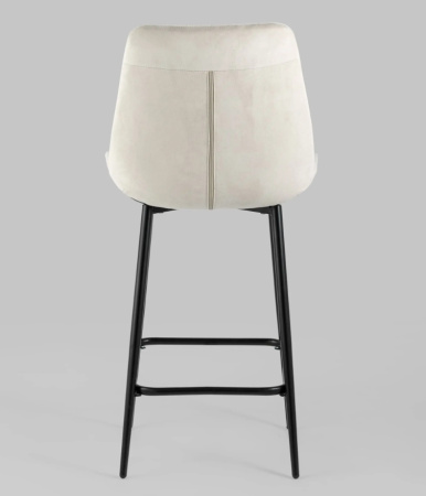 Стул полубарный Флекс велюр бежевый