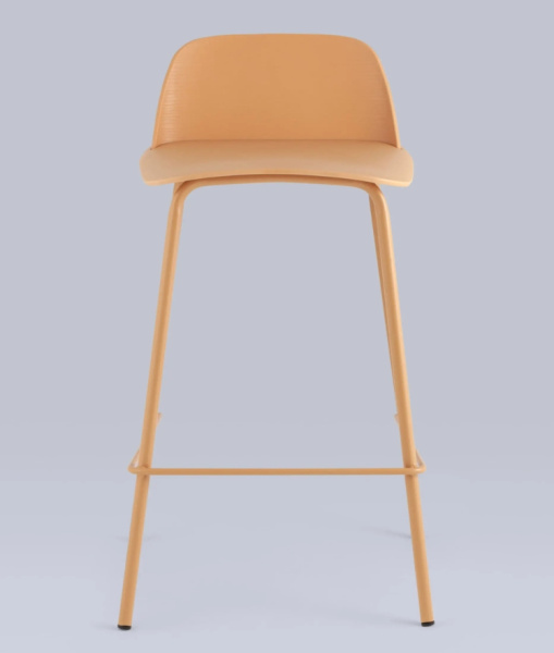 Стул полубарный Mist желтый