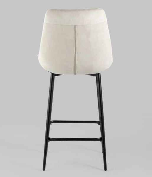 Стул полубарный Флекс велюр бежевый