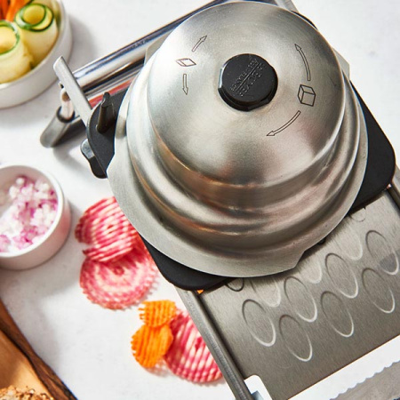 Мандолина «Ультра»; сталь,пластик; H=4.5,L=38.5,B=12.5см; металлич.,черный