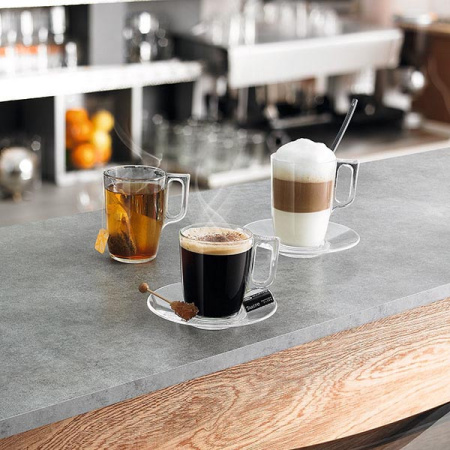 Блюдце «Арома»; стекло; D=12,H=2.1см; прозр.