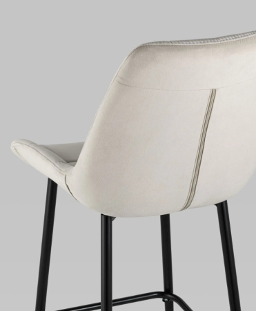 Стул барный Флекс велюр бежевый