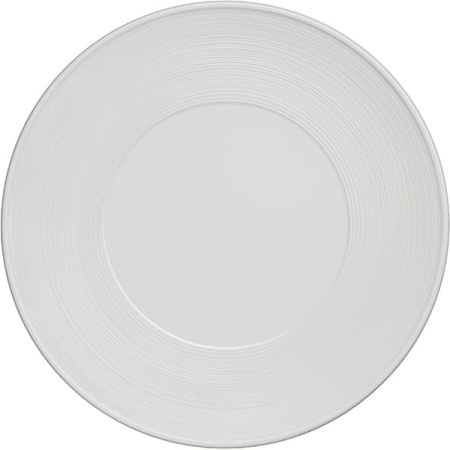 Тарелка «Граффити»; фарфор; D=32см; белый