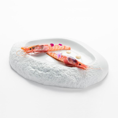 Тарелка для презентаций «Рока»; фарфор; D=31см; белый,матовый