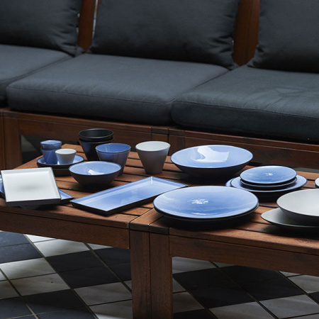 Салатник «Экинокс»; фарфор; 1000мл; D=24,H=5.5см; серый