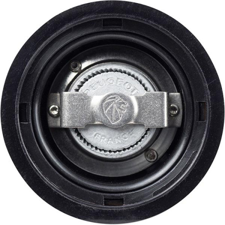 Мельница для перца метал.мех.; дерево,металл; D=5.5,H=12см; черный,серебрян.