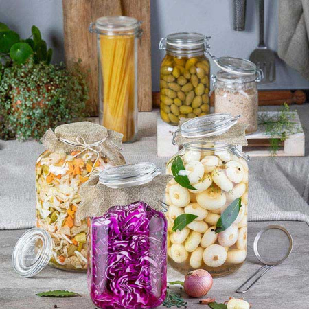 Фото Банка для сыпуч. продук. «Фидо»; стекло; 3л; D=300,H=23.5см; прозр. Банка для сыпуч. продук. «Фидо»; стекло; 3л; D=300,H=23.5см; прозр.