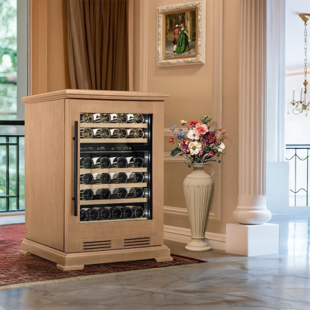 Винный шкаф Meyvel MV46PRO-KBT2 обшитый деревом