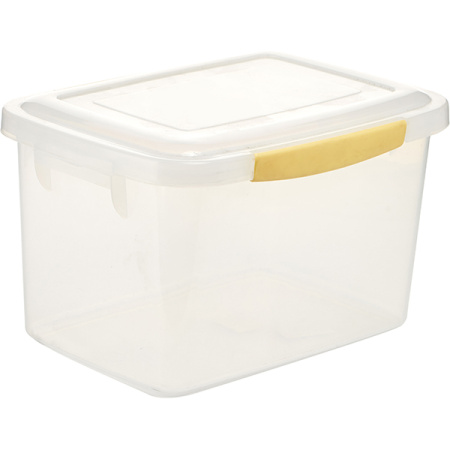 Контейнер для пищев.продук. с крышкой; полипроп.; 8л; H=17,L=30,B=22см; полупрозр.