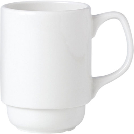 Кружка «Симплисити Вайт»; фарфор; 260мл; D=7,H=10,L=10см; белый