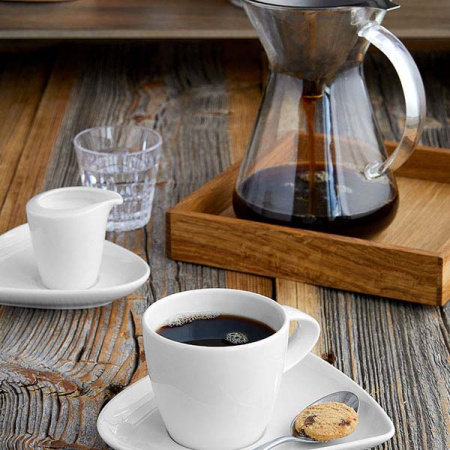 Чашка чайная «Энжой»; фарфор; 250мл; белый