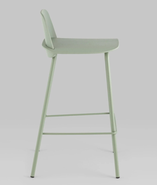 Стул полубарный Mist серо-зеленый