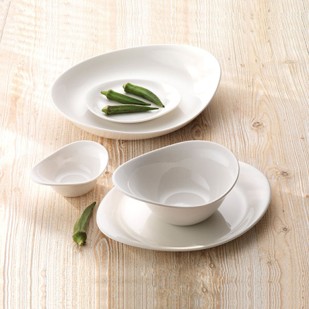 Салатник «ФриСтайл»; фарфор; 750мл; D=28,H=6см; белый