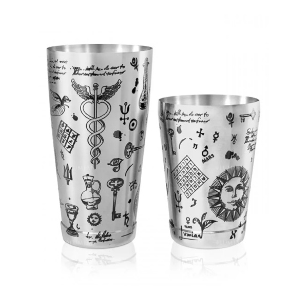 Шейкер Lumian Kenko Boston Alchemy, серебро с гравировкой