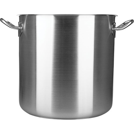 Кастрюля-котел б/крышки дно-сэндвич; сталь нерж.; 25.7л; D=32,H=32см; металлич.
