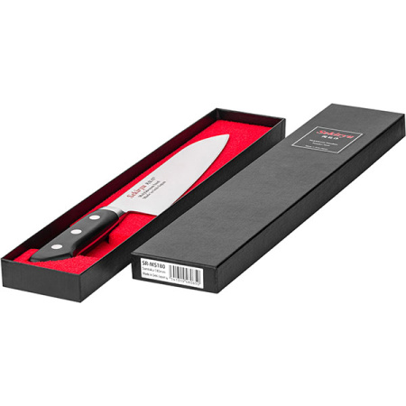 Нож кухонный «Осака» односторонняя заточк; сталь нерж.,полиоксиметилен; L=30/18,B=4.5см