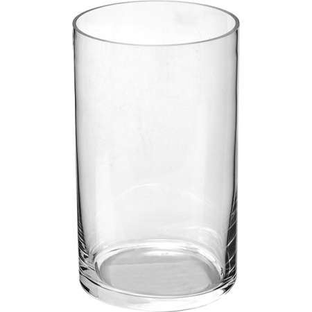 Ваза для цветов «Цилиндр»; стекло; D=12,H=20см; прозр.