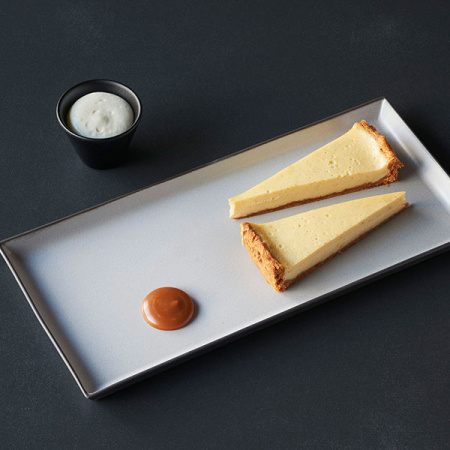 Блюдо прямоуг. «Экинокс»; фарфор; H=1.8,L=32.5,B=15см; серый