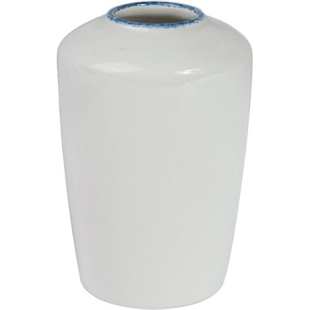 Ваза для цветов «Блю дэппл»; фарфор; D=7,H=9.7,B=6.1см; белый,синий