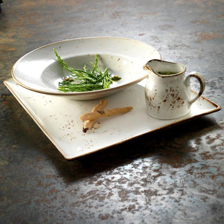 Молочник «Крафт»; фарфор; 185мл; D=7,H=8,L=10см; белый