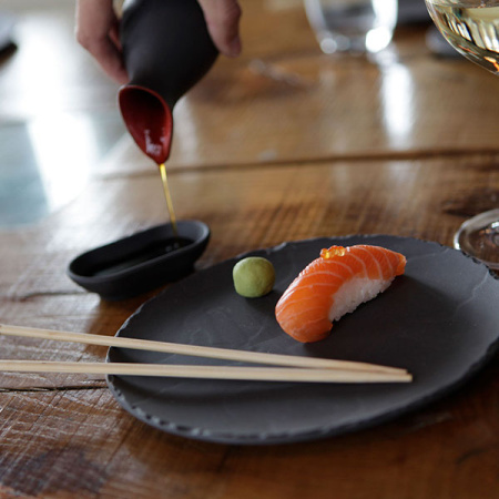 Тарелка мелк. «Базальт»; фарфор; D=17.5,H=2см; черный