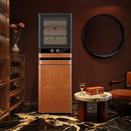 Хьюмидор для сигар Afidano L8 (Коньячная кожа)