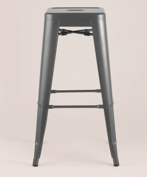 Стул барный TOLIX серебристый матовый