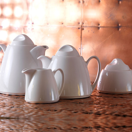 Чайник «Лив»; фарфор; 350мл; D=7см; белый