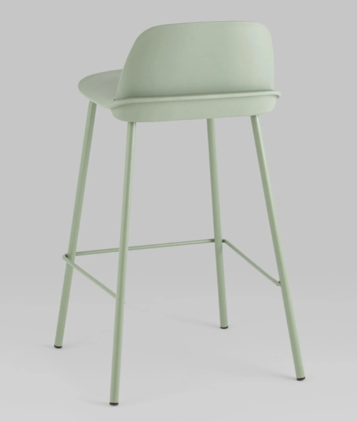 Стул полубарный Mist серо-зеленый