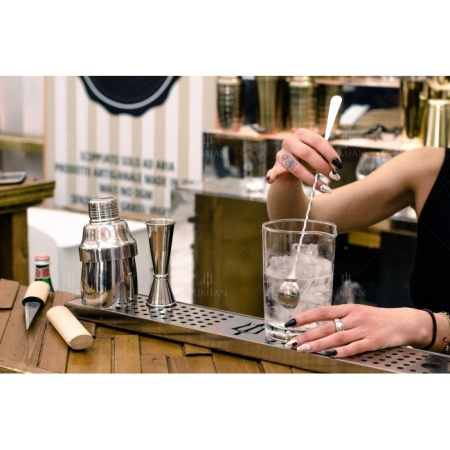 Ложка барная Lumian Hoffman 30 см серебро