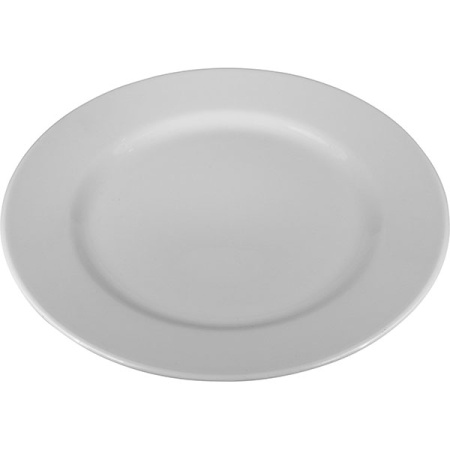 Тарелка мелкая «Тренд»; фарфор; D=22.5см; белый