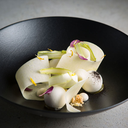 Салатник «Экинокс»; керамика; 1000мл; D=24,H=5.5см; черный