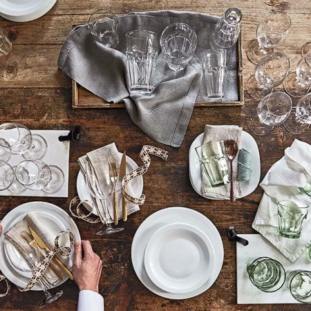 Тарелка многофункц. «Перформа»; стекло; 500мл; D=22.5,H=2.5см; белый