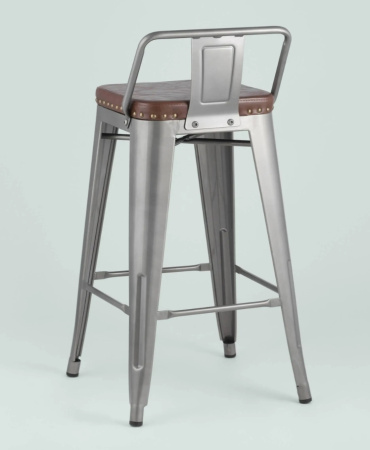 Стул полубарный TOLIX SOFT серебристый