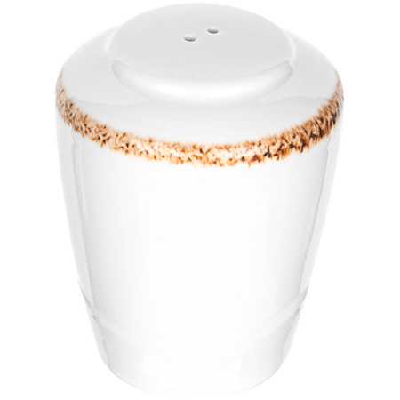 Перечница «Браун дэппл»; фарфор; белый,коричнев.