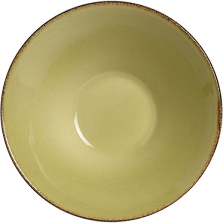 Салатник «Террамеса олива»; фарфор; 300мл; D=13.5,H=6.5см; олив.