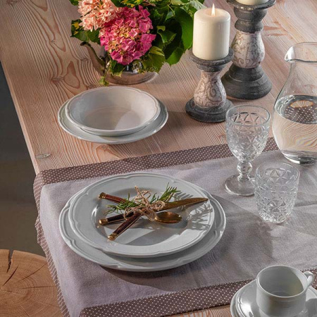 Салатник «Увертюра»; фарфор; 720мл; D=21,H=5.5см; белый