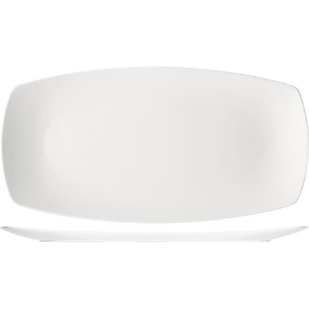 Блюдо прямоуг. «Опшенс»; фарфор; L=45,B=28.5см; белый