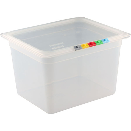 Гастроемкость (1/2); полипроп.; 11.7л; H=20,L=32.5,B=26.5см; прозр.