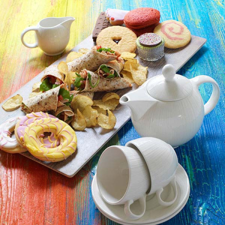 Чайник «Спайро»; фарфор; 340мл; D=4.6,H=4.5,L=16,B=10.5см; белый