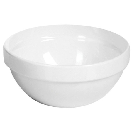 Салатник; пластик; D=23,H=10см; белый