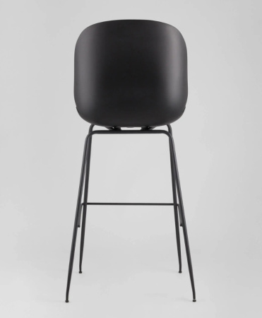 Стул барный Beetle PU со спинкой серый