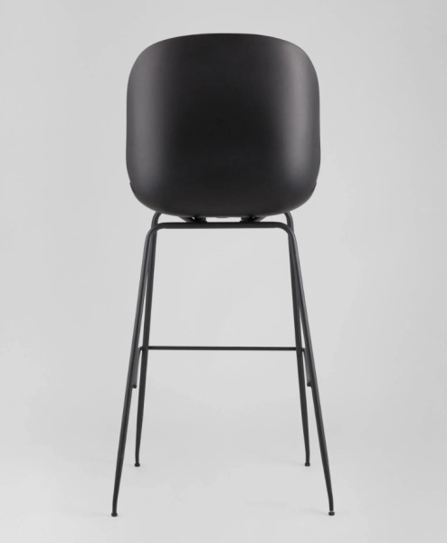 Стул барный Beetle PU со спинкой серый