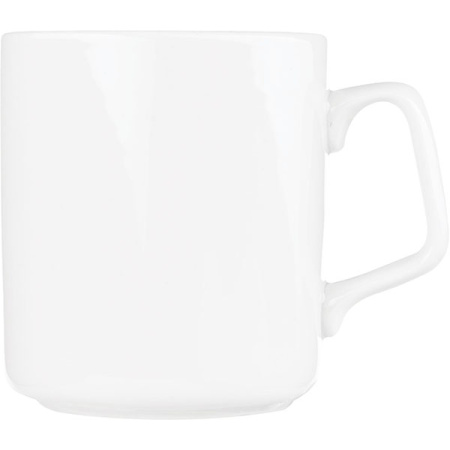 Кружка «Эльза»; фарфор; 350мл; D=8.2,H=9.2,L=11.5см; белый