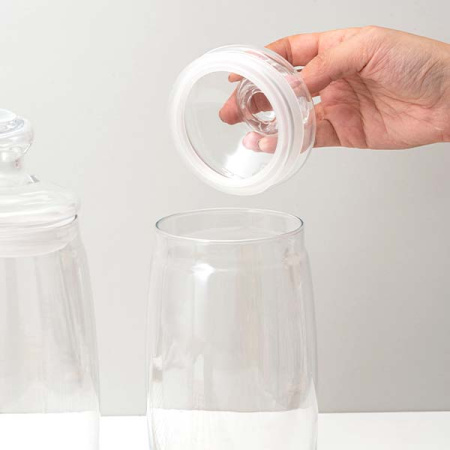 Банка с крышкой «Чешни»; стекло,резина; 1500мл; D=9.4,H=20см; прозр.