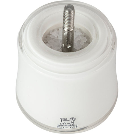 Мельница для соли «Бали»; акрил; H=8см; белый